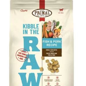 Primal - Kibble In The Raw 凍乾狗糧 (魚肉及豬肉配方- 9磅)